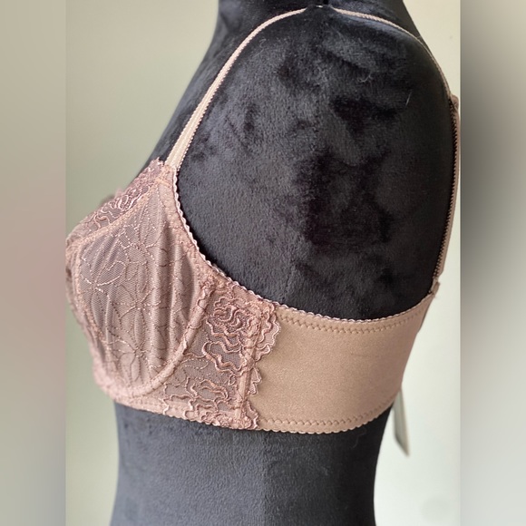 NWT Gorteks Lace Underwire Demi Bra in Mocha - Picture 9 of 14